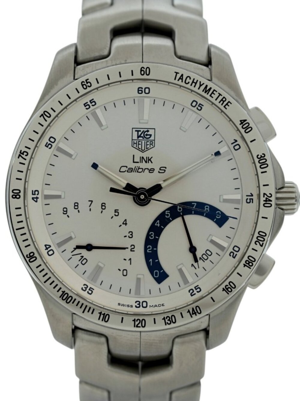 Tag Heuer 41mm Men's Calibre S Link Swiss Made SS Watch! Ref: CJF7111.BA0587!